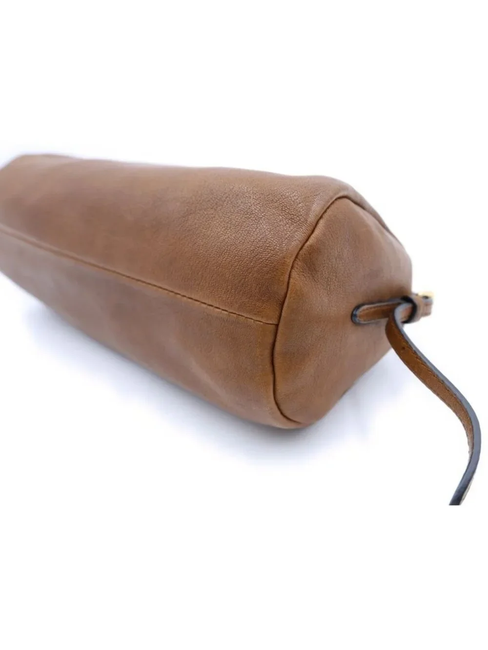Miu Miu Nappa Leather Pouch Brown